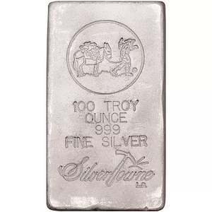 100oz SilverTowne Poured Silver 