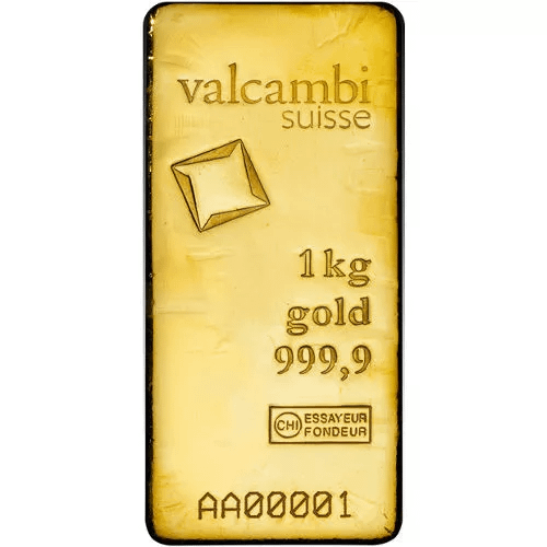 Valcambi Cast Gold Bar
