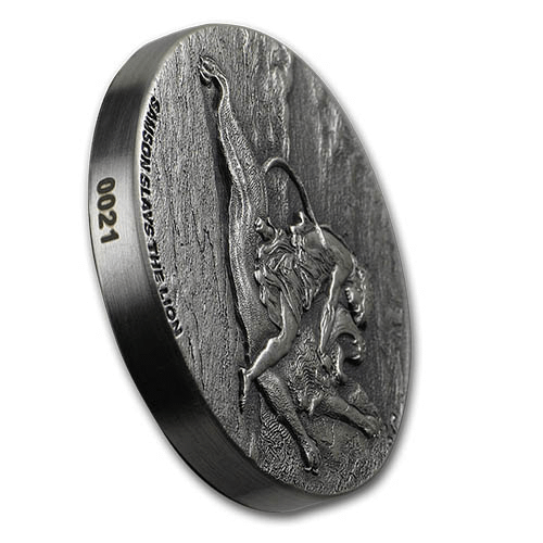  Lion Biblical Silver Coin 